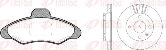 Remsa 8331.00 - Brake Set, disc brakes autospares.lv