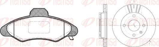 Remsa 8331.01 - Brake Set, disc brakes autospares.lv