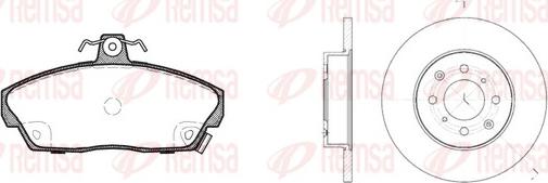 Remsa 8337.00 - Brake Set, disc brakes autospares.lv