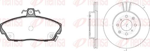 Remsa 8337.01 - Brake Set, disc brakes autospares.lv