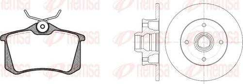 Remsa 8263.02 - Brake Set, disc brakes autospares.lv