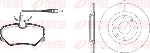 Remsa 8262.00 - Brake Set, disc brakes autospares.lv