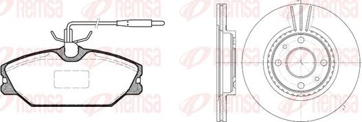 Remsa 8208.00 - Brake Set, disc brakes autospares.lv