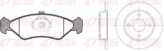 Remsa 8285.01 - Brake Set, disc brakes autospares.lv