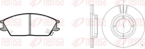 Remsa 8224.00 - Brake Set, disc brakes autospares.lv