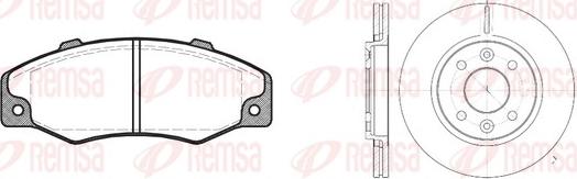 Remsa 8220.00 - Brake Set, disc brakes autospares.lv