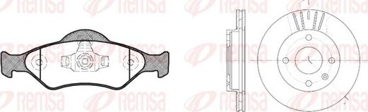 Remsa 8765.00 - Brake Set, disc brakes autospares.lv