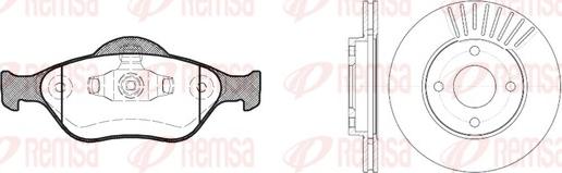 Remsa 8766.00 - Brake Set, disc brakes autospares.lv