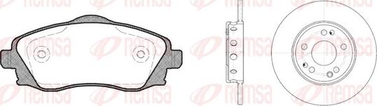 Remsa 8774.00 - Brake Set, disc brakes autospares.lv