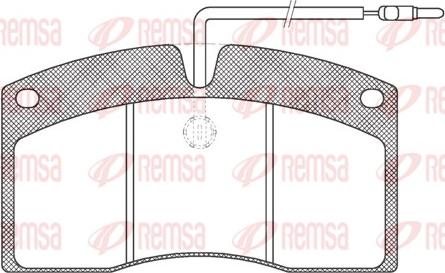 Remsa JCA 505.40 - Brake Pad Set, disc brake autospares.lv