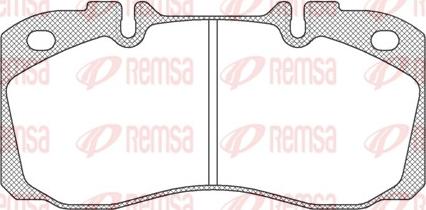 Remsa JCA 640.00 - Brake Pad Set, disc brake autospares.lv