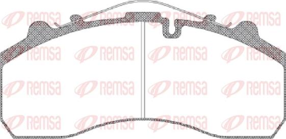 Remsa JCA 637.00 - Brake Pad Set, disc brake autospares.lv