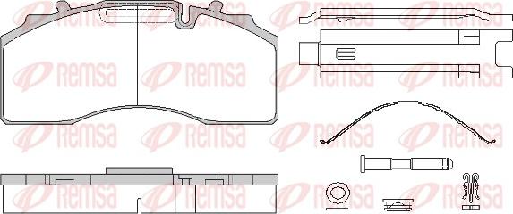 Remsa JCA 1415.80 - Brake Pad Set, disc brake autospares.lv