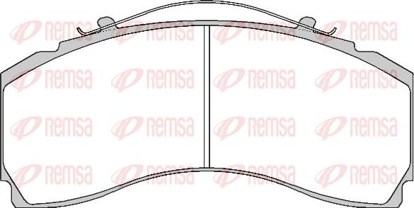 Remsa JCA 1480.00 - Brake Pad Set, disc brake autospares.lv