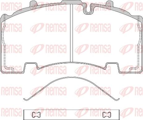 Remsa JCA 1555.00 - Brake Pad Set, disc brake autospares.lv