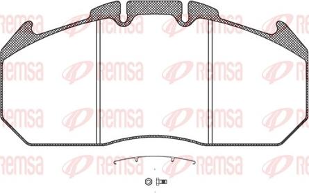 Remsa JCA 1034.30 - Brake Pad Set, disc brake autospares.lv