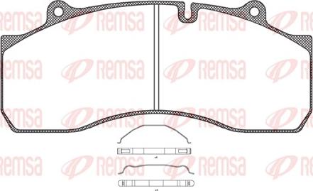 Remsa JCA 1073.00 - Brake Pad Set, disc brake autospares.lv