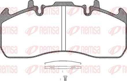 Remsa JCA 1317.00 - Brake Pad Set, disc brake autospares.lv