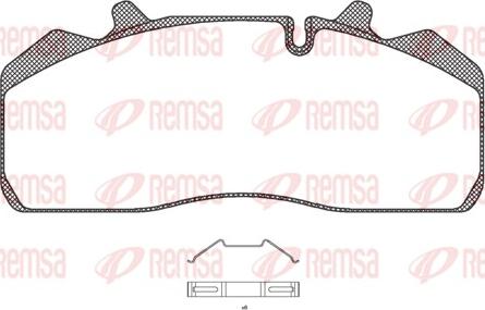 Remsa JCA 894.00 - Brake Pad Set, disc brake autospares.lv