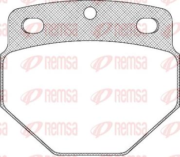 Remsa JCA 327.00 - Brake Pad Set, disc brake autospares.lv