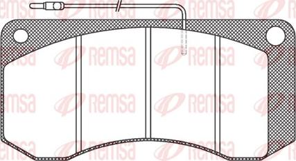 Remsa JCA 258.40 - Brake Pad Set, disc brake autospares.lv