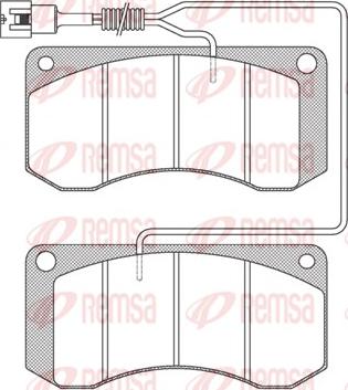 Remsa JCA 258.41 - Brake Pad Set, disc brake autospares.lv