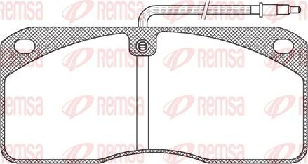 Remsa JCA 278.40 - Brake Pad Set, disc brake autospares.lv