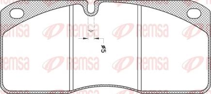 Remsa JCA 278.21 - Brake Pad Set, disc brake autospares.lv