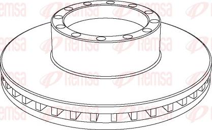 Remsa NCA1091.20 - Brake Disc autospares.lv