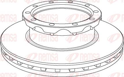 Remsa NCA1062.20 - Brake Disc autospares.lv