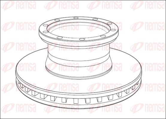 Remsa NCA1011.20 - Brake Disc autospares.lv