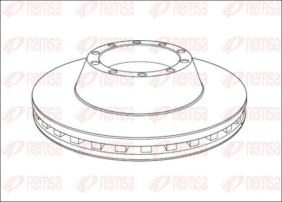 Remsa NCA1013.20 - Brake Disc autospares.lv