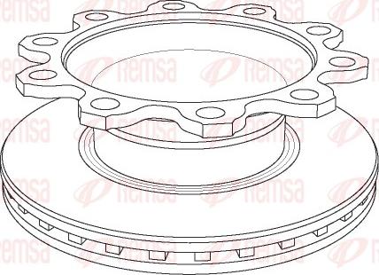 Remsa NCA1084.20 - Brake Disc autospares.lv