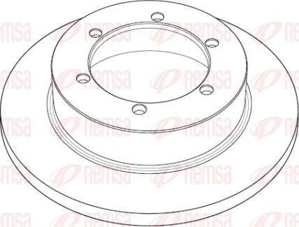 Remsa NCA1191.10 - Brake Disc autospares.lv