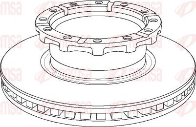 Remsa NCA1159.20 - Brake Disc autospares.lv