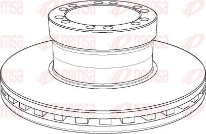 SBP 02-DA014 - Brake Disc autospares.lv