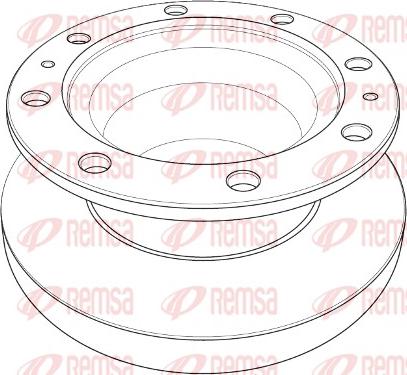 Remsa NCA1206.10 - Brake Disc autospares.lv