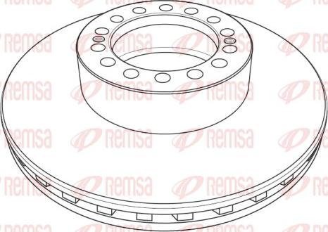 Remsa NCA1238.20 - Brake Disc autospares.lv