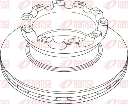 Remsa NCA1225.20 - Brake Disc autospares.lv