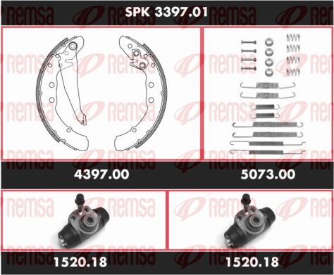Remsa SPK 3397.01 - Brake Shoe Set autospares.lv
