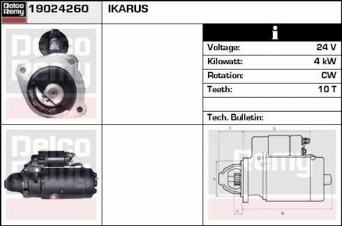 Remy 19024260 - Starter autospares.lv