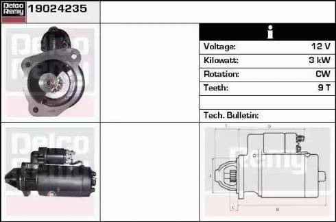 Remy 19024234 - Starter autospares.lv