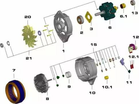 Remy 19025101 - Alternator autospares.lv