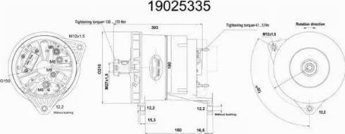 Remy 19025335 - Alternator autospares.lv