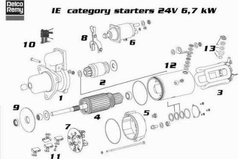 Remy 19070042 - Starter autospares.lv