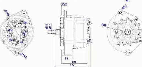 Remy 19025103 - Alternator autospares.lv