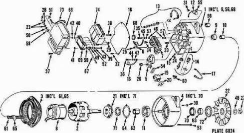 Remy 10459008 - Alternator autospares.lv