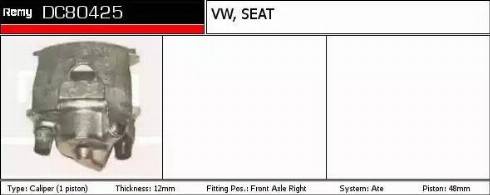 Remy DC80425 - Brake Caliper autospares.lv