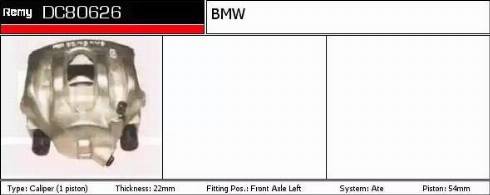 Remy DC80626 - Brake Caliper autospares.lv