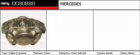 Remy DC80880 - Brake Caliper autospares.lv